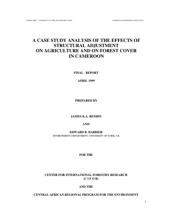 TSETSE FLY ERADICATION AND ITS IMPLICATIONS