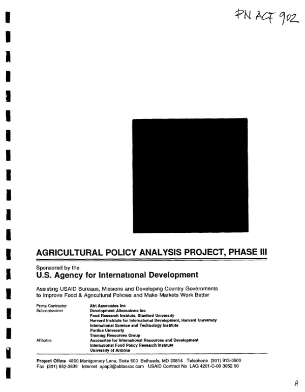 Namibia, anticipation of economic and humanitarian needs : Zimbabwe and Namibia
