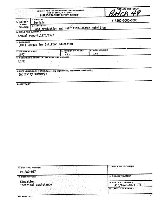Annual report, 1976/1977