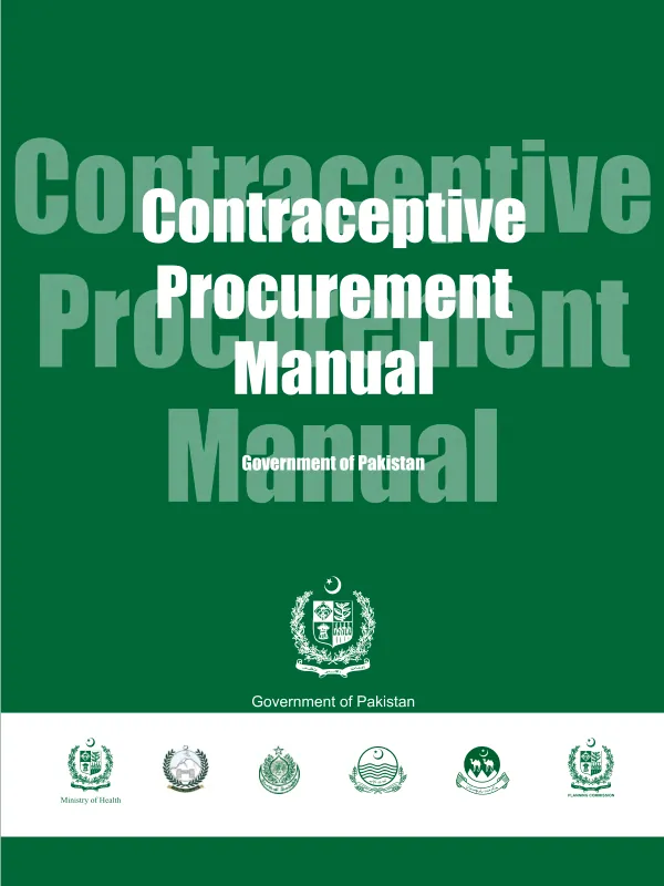 Contraceptive procurement manual