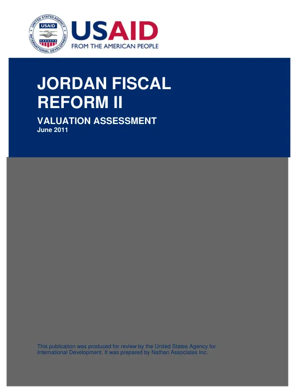 [Jordan customs] valuation assessment
