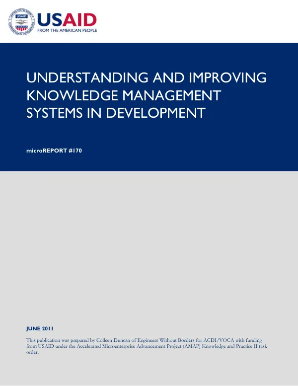 Understanding and improving knowledge management systems in development
