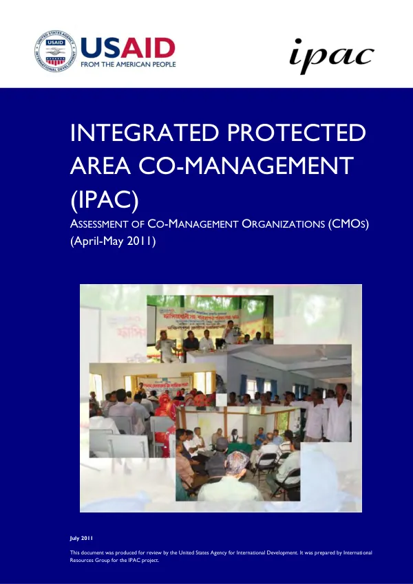 Assessment of co-management organizations (CMOs) (April-May 2011)