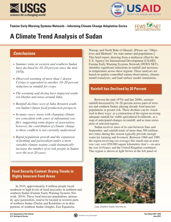 A climate trend analysis of Sudan