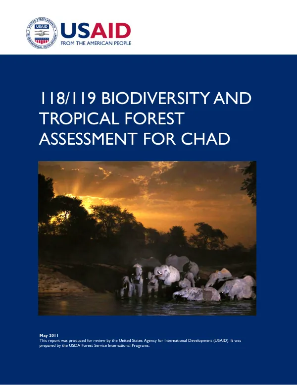 118/119 biodiversity and tropical forest assessment for Chad