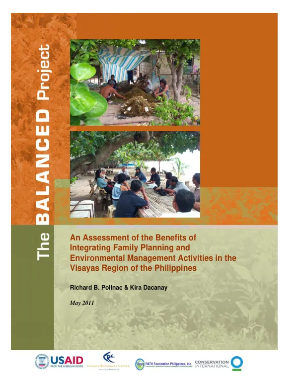 An assessment of the benefits of integrating family planning and environmental management activities in the Visayas Region of the Philippines