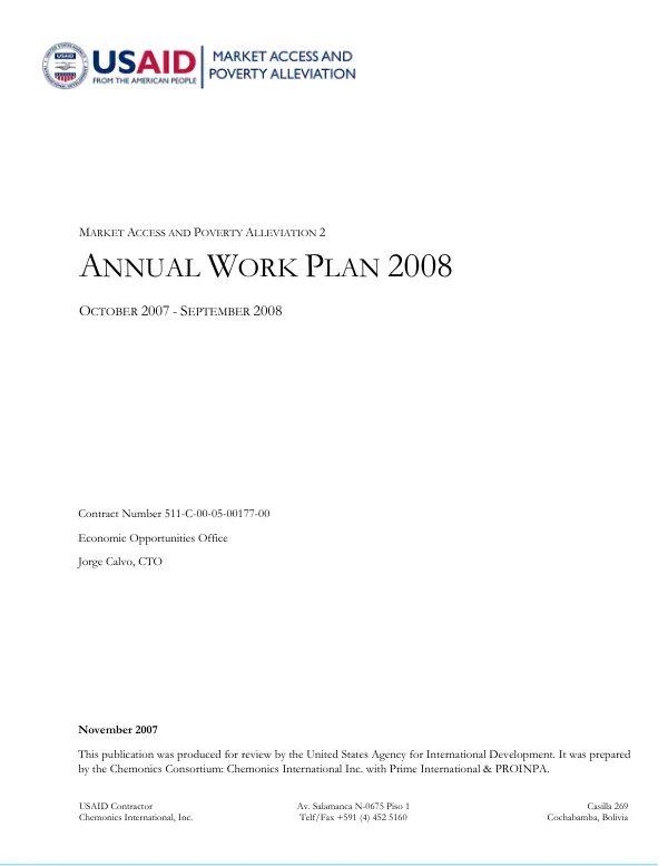 Economic prosperity initiative (EPI) : 2011 PERSUAP