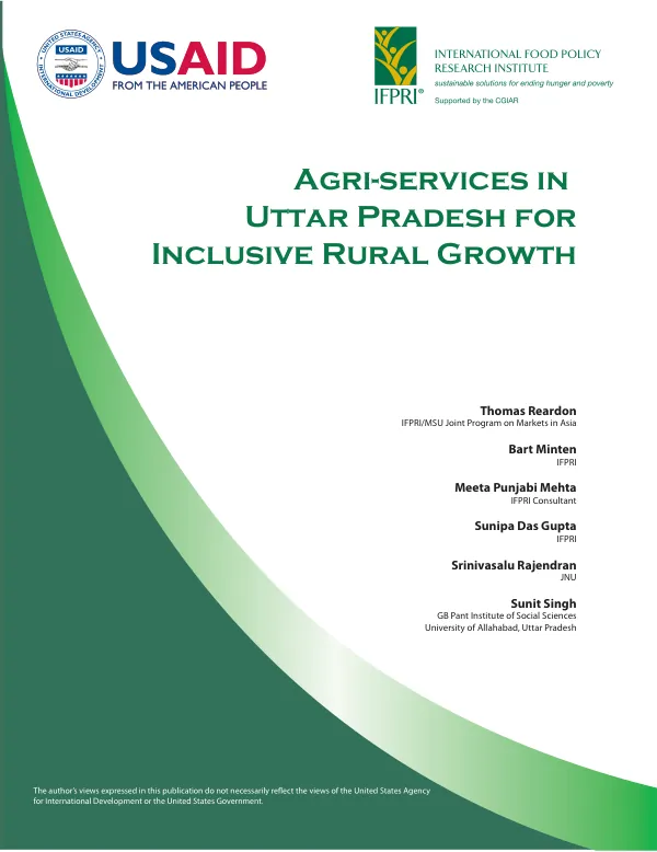 Synthesis : agri-services in Uttar Pradesh for inclusive rural growth -- baseline survey findings & implications