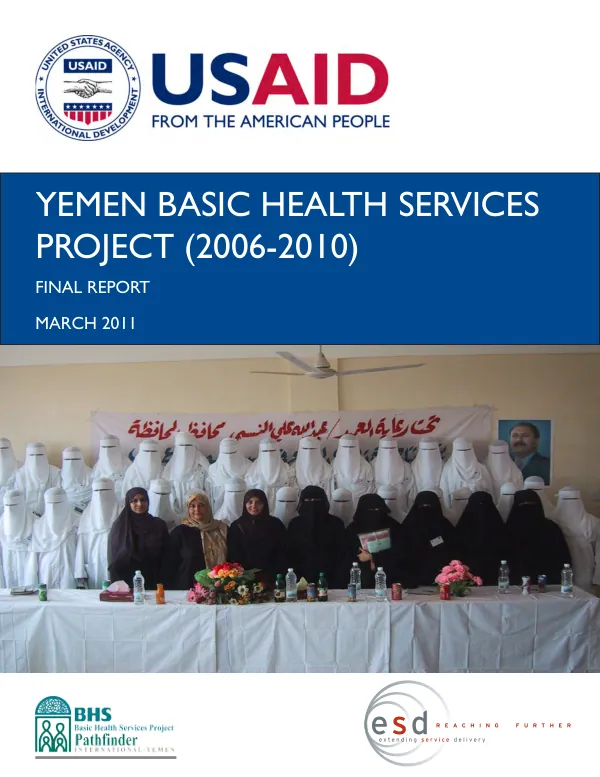Yemen basic health services project (2006-2010) : final report