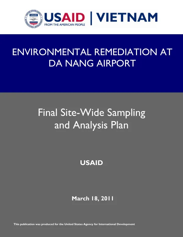 Environmental remediation at Da Nang airport : final site-wide sampling and analysis plan
