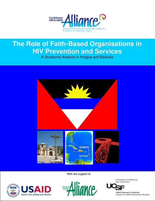The role of faith-based organisations in HIV prevention and services : a situational analysis in Antigua and Barbuda