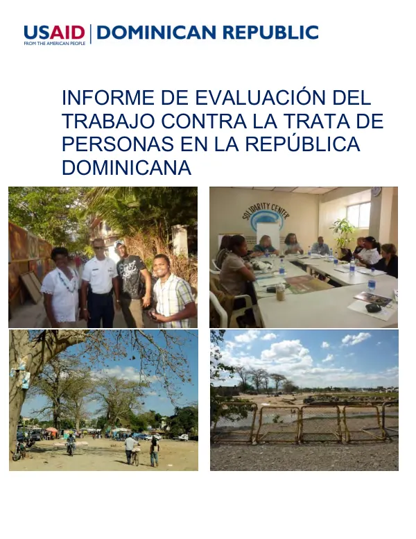Informe de evaluacion del trabajo contra la trata de personas en la Republica Dominicana