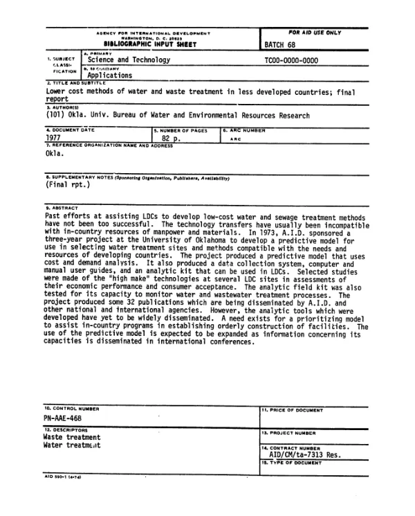 Rwanda final report, January 1998-December 2006 for USAID"s implementing AIDS prevention and care (IMPACT) project