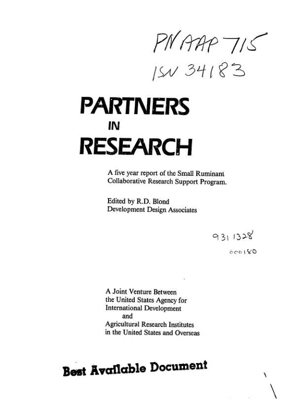 Scaling-up together we can : a proven peer education program and community mobilization strategy for youth HIV prevention -- annual report October 1, 2006-September 30, 2007