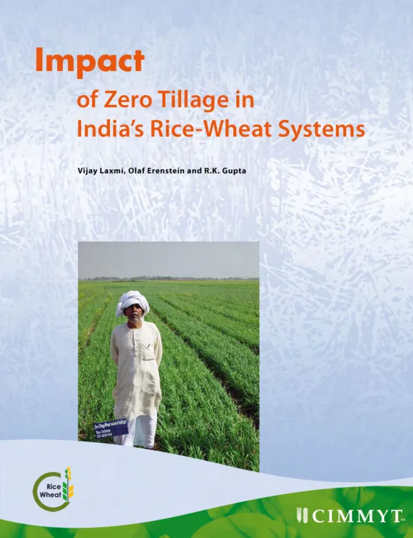 Impact of zero tillage in India"s rice-wheat systems