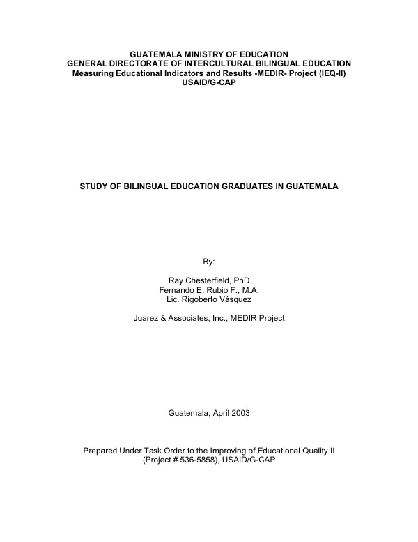 Guyana safer injection project : annual report -- October 2006-September 2007