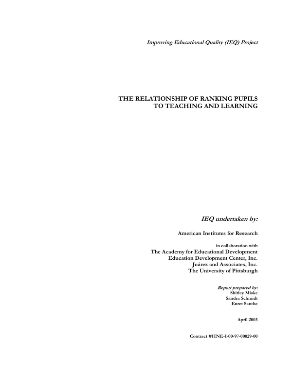 Trade and investment program for a competitive export economy (TIPCEE) : fourth year work plan for partners, October 2007-September 2008