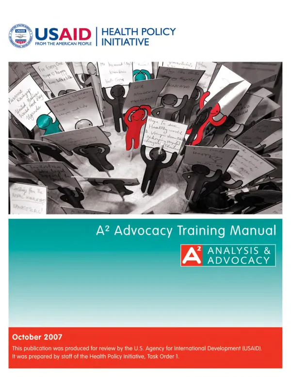 A2 advocacy training manual