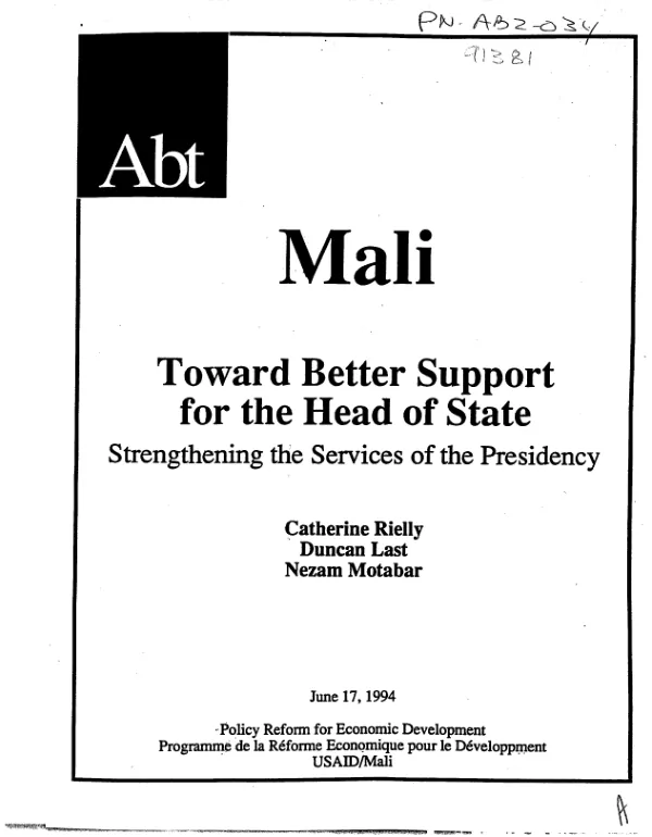 RATES program : annual progress report FY 2007 -- October 2006 to September 2007