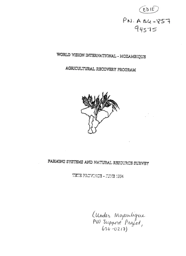 Malawi food security programming strategy FY 2008-2014