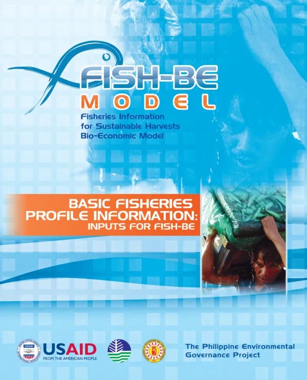 Basic fisheries profile information : inputs for FISH-BE