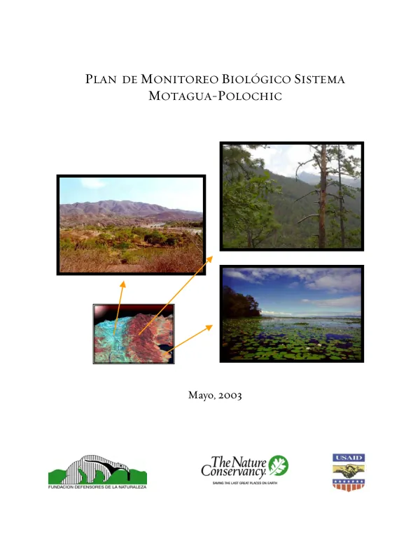 Plan de monitoreo biologico sistema Motagua-Polochic