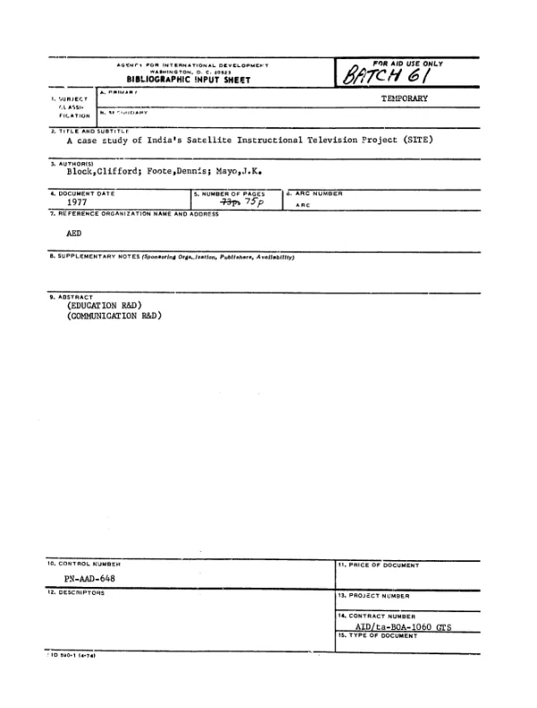 Recommended legal and regulatory reform : Governorate of Alexandria[, Egypt]