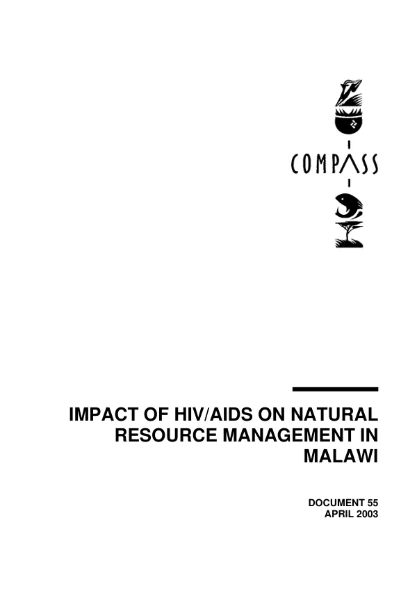 Impact of the HIV/AIDS epidemic on the ability of Malawian communities to manage their natural resources