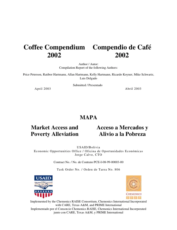 Coffee compendium, 2002 = Compendio de cafe, 2002