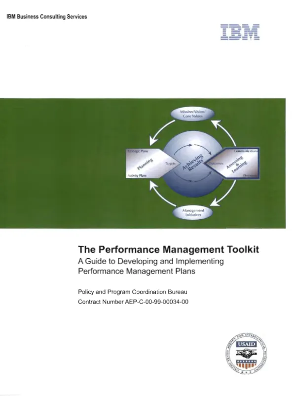 Performance management toolkit : a guide to developing and impementing performance management plans