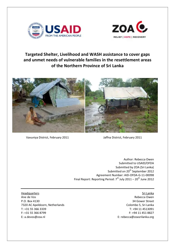 Lessons learned from assessment of the environmental health project website