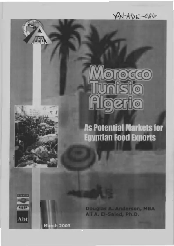 Maghreb as potential market for Egyptian food products