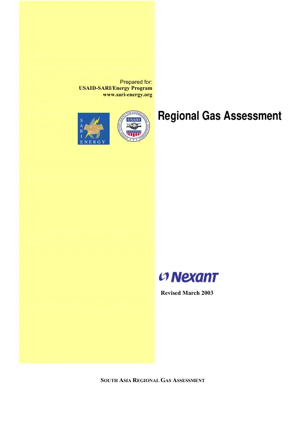 Regional gas assessment