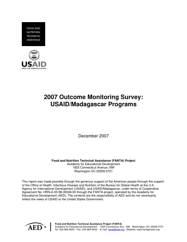 USAID reproductive health baseline survey : a survey of projects and activities implemented and planned by USAID missions and cooperating agencies