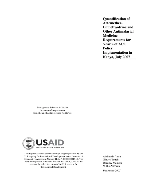Final report covering period : September 1991 to August 1994 -- method to assess Vitamin A status in malnourished children