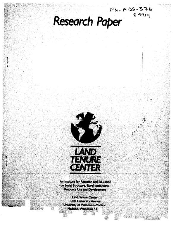 Security and conflict in Mozambique : case studies of land access in the post-war period