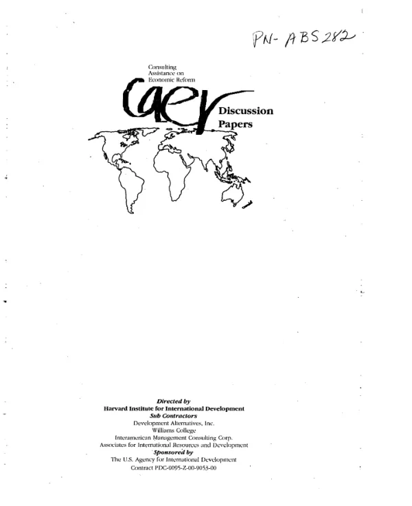 Financial sector reform in Central and Eastern Europe : synthesis of four country analyses