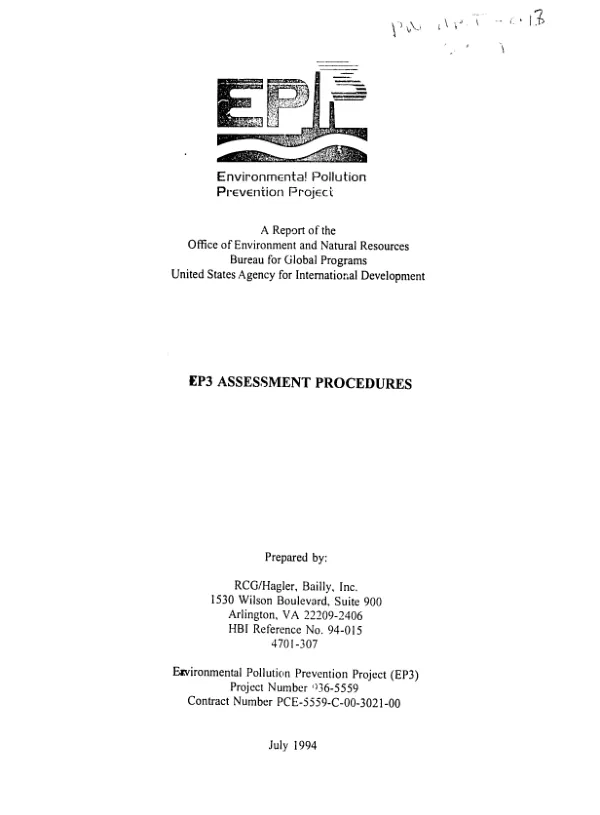 EP3 assessment procedures