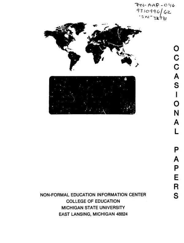 Training popular theater trainers : a case study of Nigeria