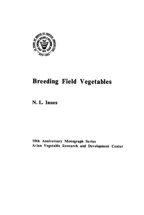 Breeding field vegetables