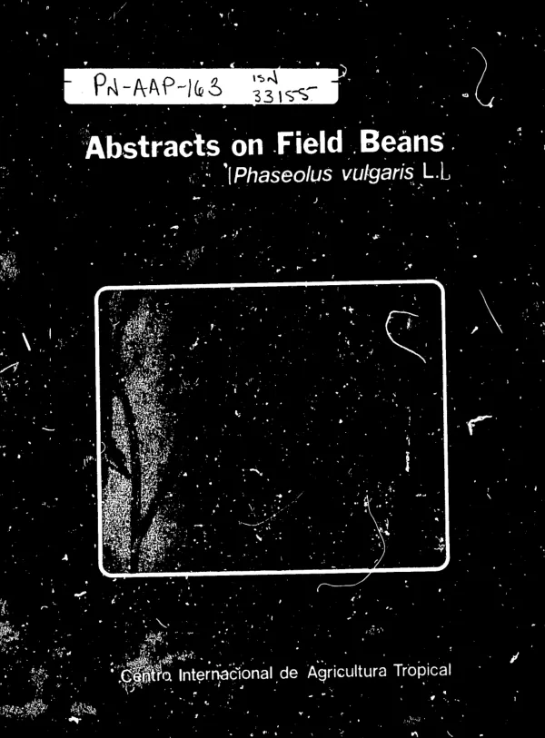 Abstracts on field beans (Phaseolus vulgaris L.), v. 8, no. 2-3