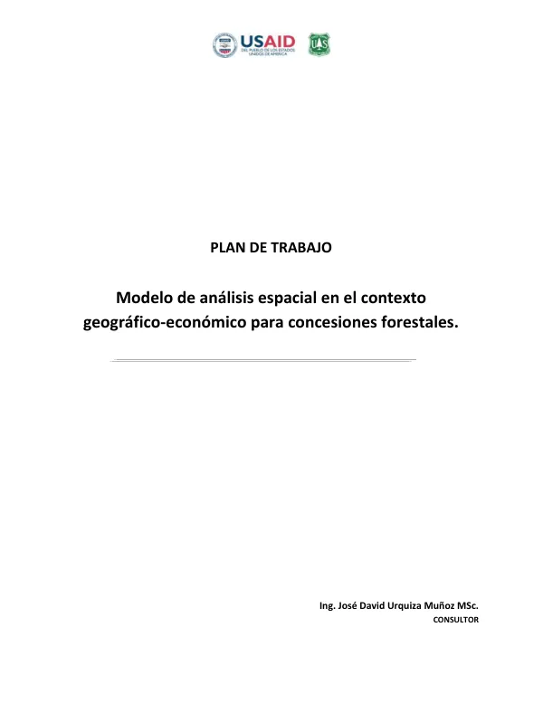 Estimando el Potencial Productivo y Financiero de Áreas de Aprovechamiento Forestal Maderable Considerando Factores Geográficos – Componente Geoespacial