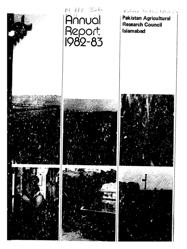 Pakistan Agricultural Research Council : annual report 1982-83