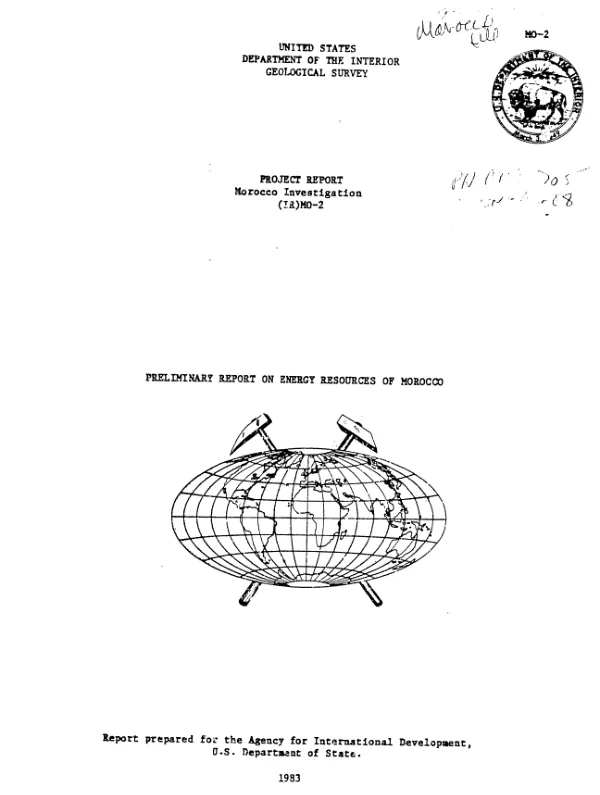 Geologic assessment of the fossil energy potential of Morocco