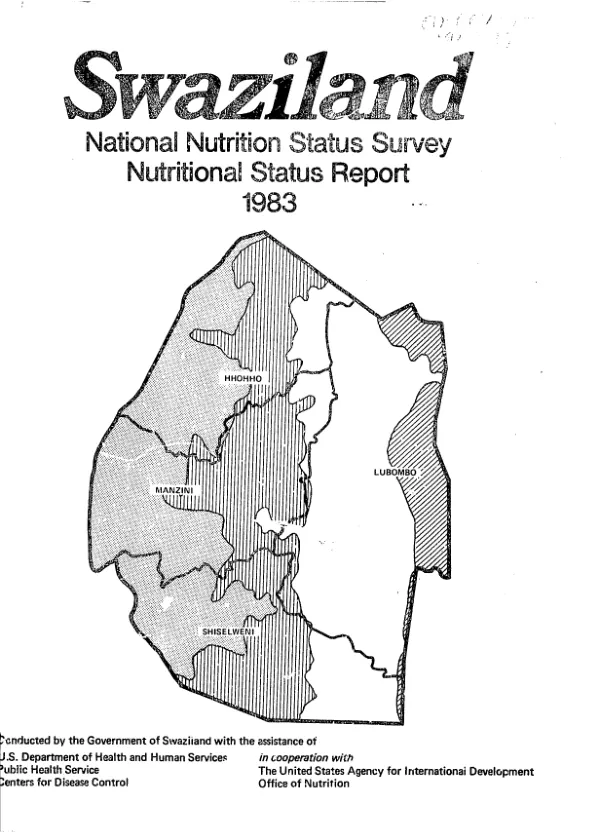 Swaziland national nutrition status survey, 1983 : nutritional status report