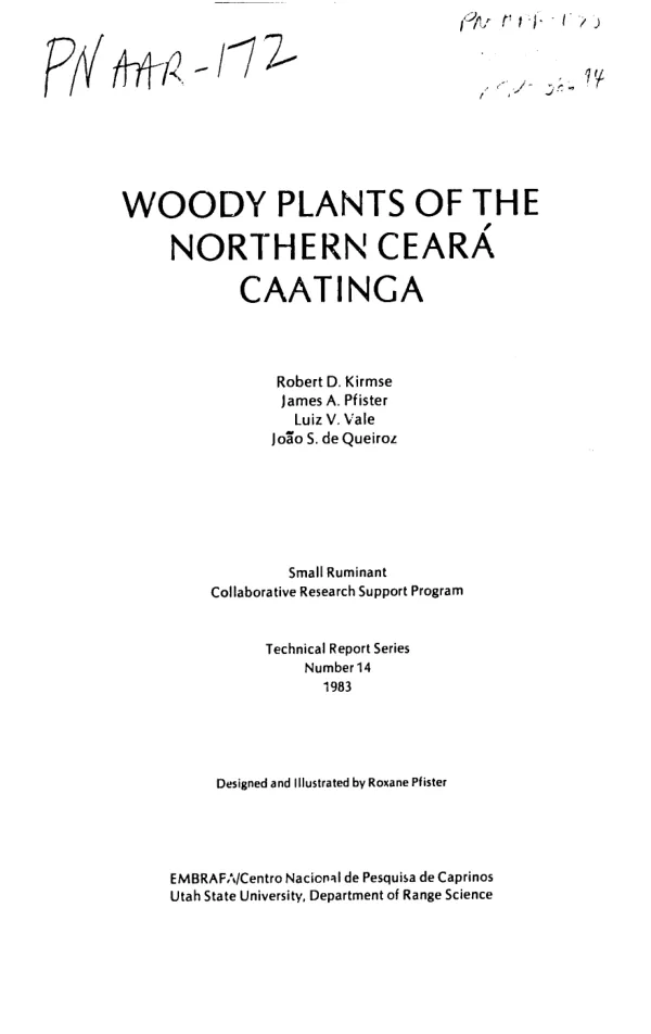 Woody plants of the northern Ceara Caatinga