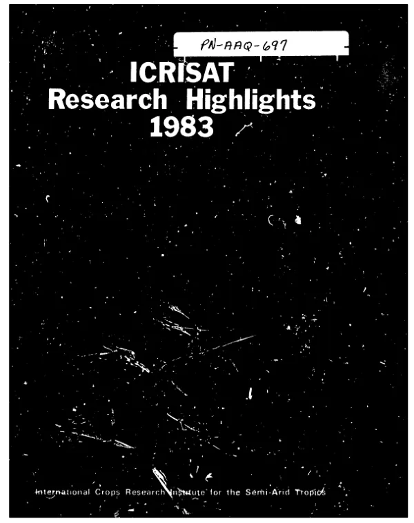 ICRISAT research highlights 1983