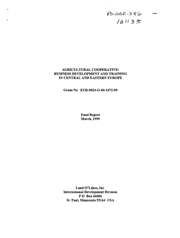 Environmental and natural resources policy and training