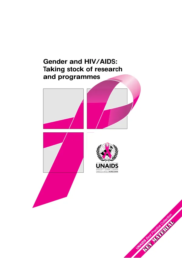 Gender and HIV/AIDS : taking stock of research and programmes