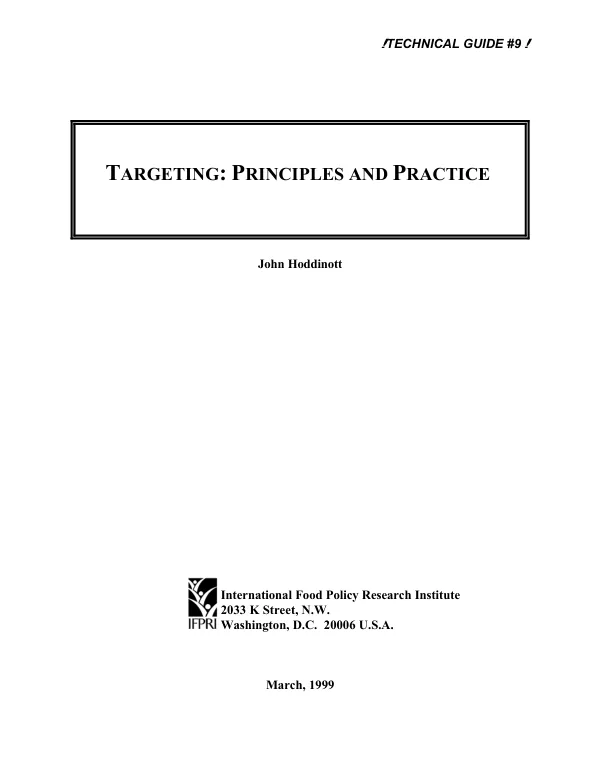 Targeting : principles and practices